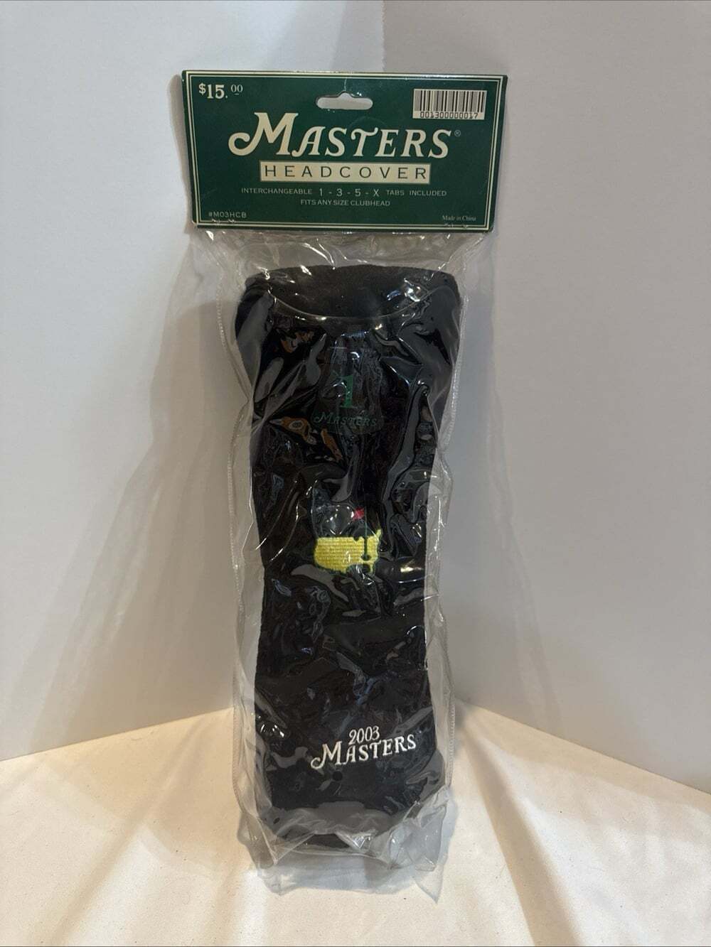 Masters Head-cover Interchangeable 1-3-5-X Tabs, Any Size Club head NIP 2003
